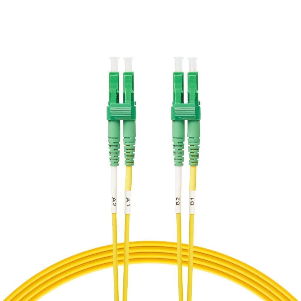 4Cabling 10M Lc/Apc-Lc/Apc Os1 / Os2 Singlemode Fibre Optic Duplex Patch Cable 2MM Oversleeving | Yellow