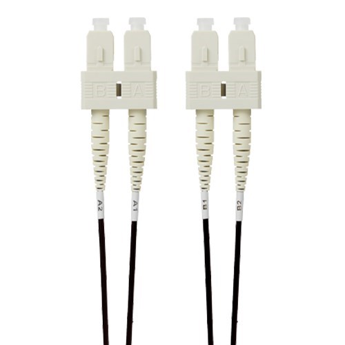 4Cabling 2M SC-SC Om4 Multimode Fibre Optic Patch Cable: Black