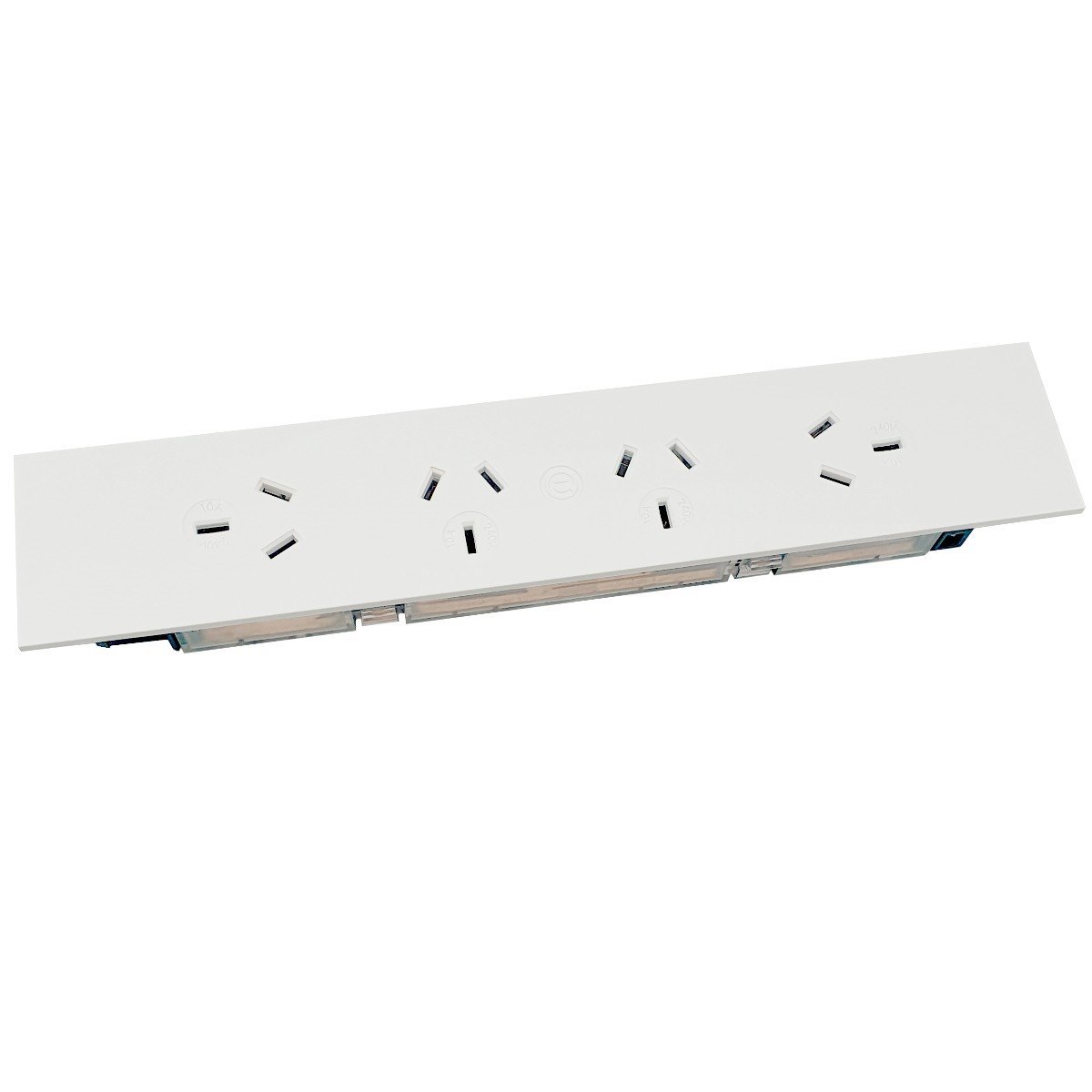 Oe Elsafe: Qikfit Quad Auto Switched Power Outlet - 4 X Gpo: White