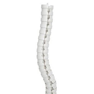 Oe Elsafe: Umbilical Cable Management - Pathfinder Ceiling To Desk 2140MM In White