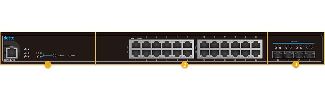 Switch 24 ports PoE+ Datto aaS