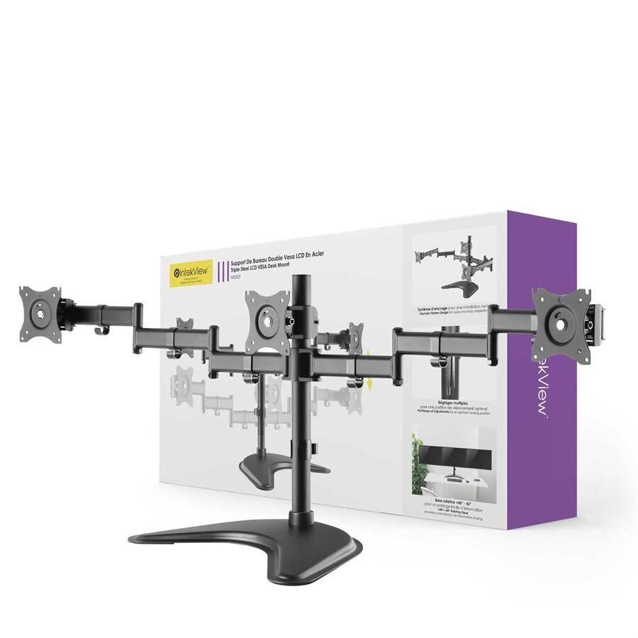 Nu-Tone Intekview Freestanding Triple Monitor Stand