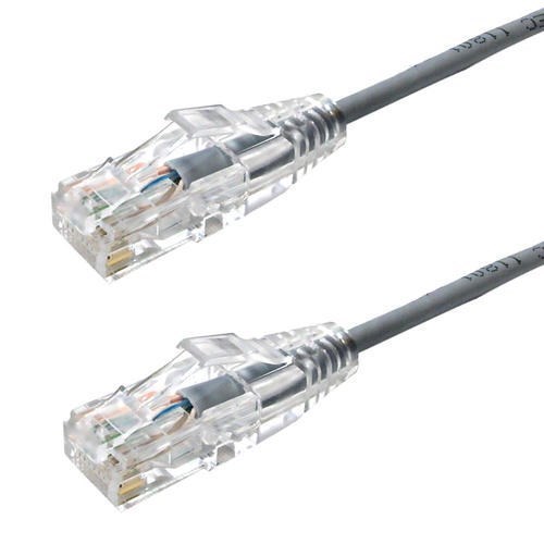 Cable Cat-6 RJ45 RJ45 1' Gris ultra mince