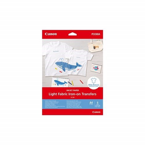 Canon LF-101 Light Fabric Iron-On Transfers 5 Pack