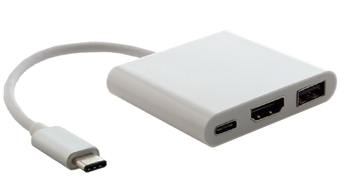 Astrotek Usb 3.1 Type-C (Usb-C) To Hdmi, Usb Type-A And Usb Type-C Adapter Male To Female 4K 30Hz For Apple MacBook Chromebook Pixel