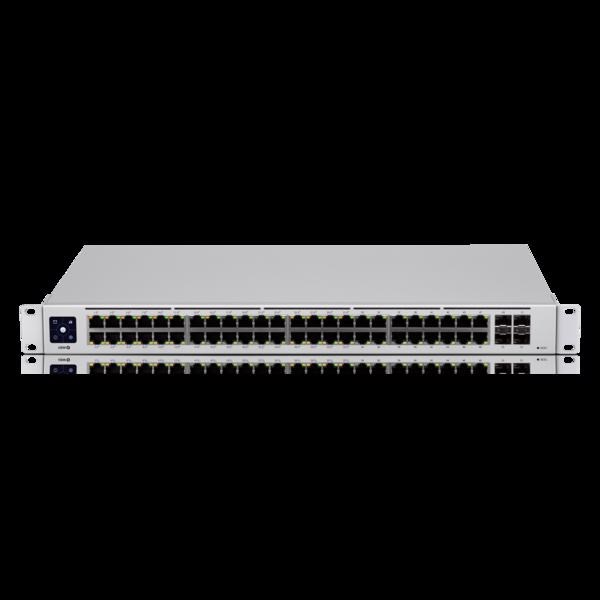Ubiquiti UniFi 48 Port Managed Gigabit Layer2 & Layer3 Switch - 48X Gigabit Ethernet Ports W/ 32X 802.3At Poe+, 4X SFP Port Touch Display 210W