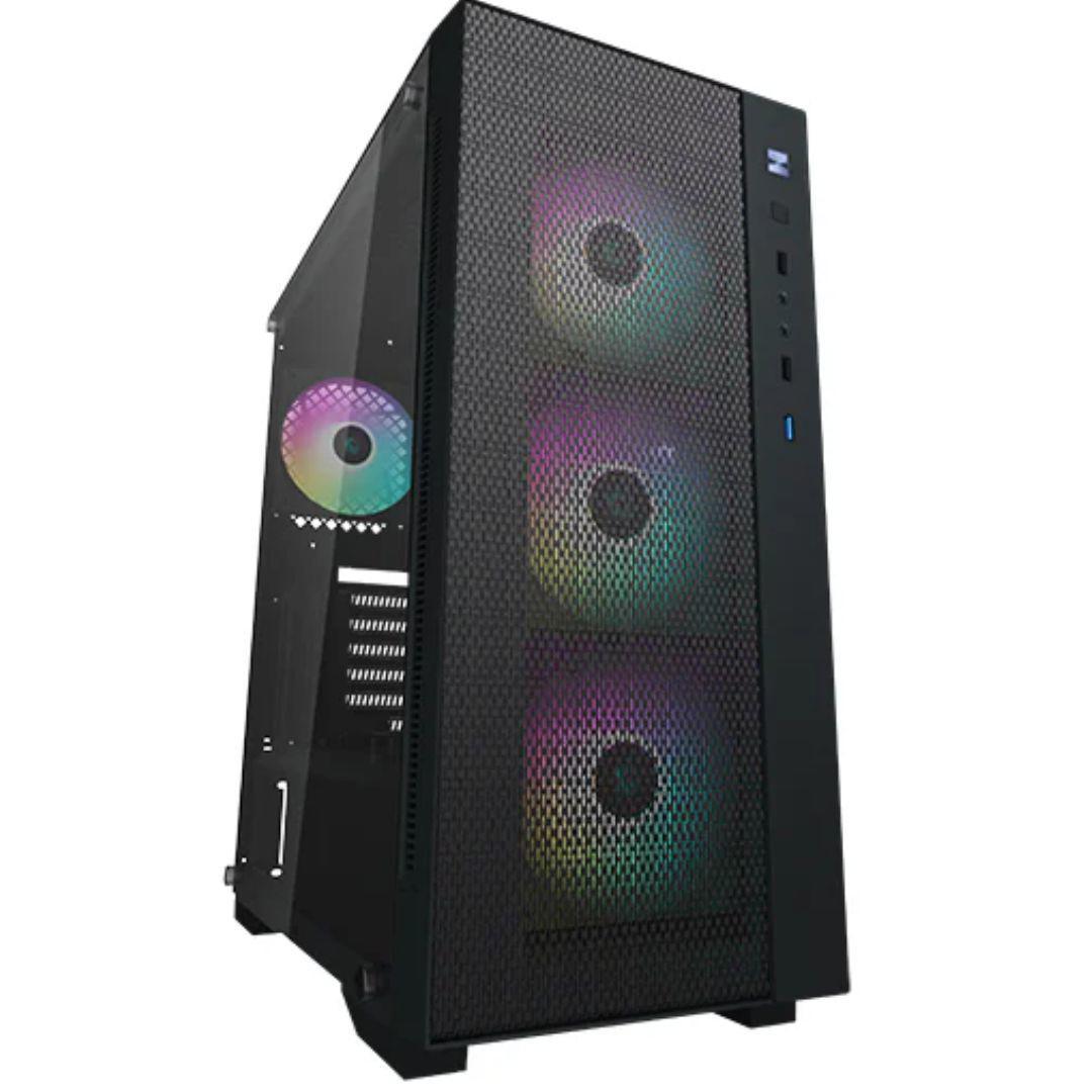 Deepcool Matrexx 55 Mesh Add-Rgb 4F Mesh Panel Tempered Glass Case, 4 Preinstalled Argb Fans