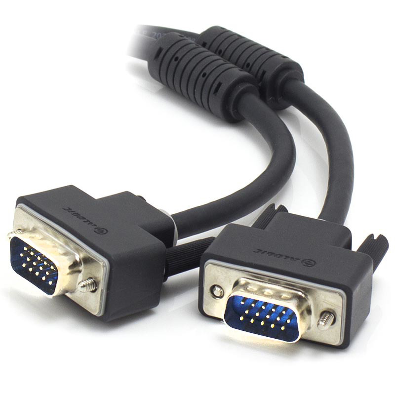 Alogic 25M Vga/Svga Premium Shielded Monitor Cable With Filter - Male To Male