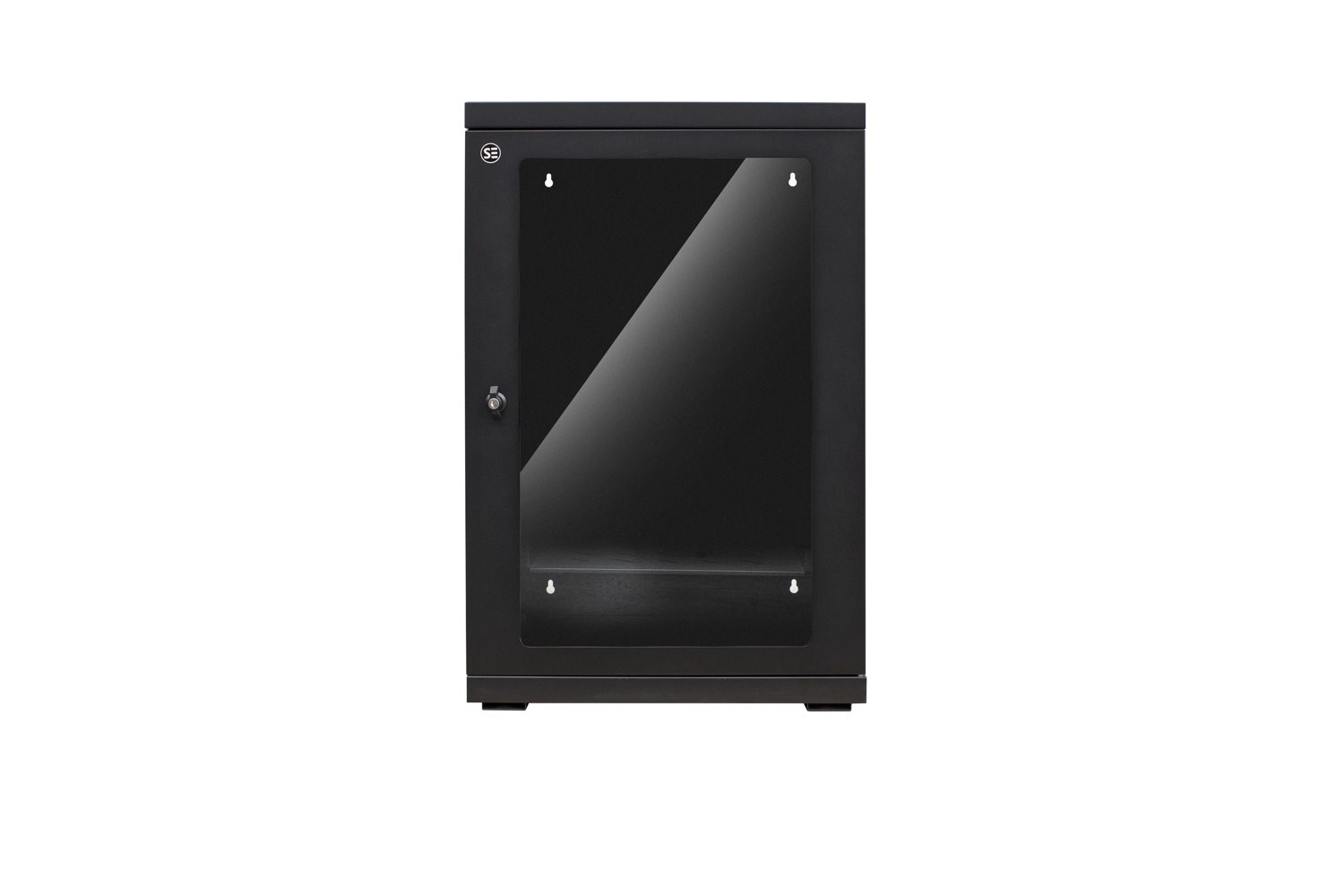 Serveredge 18Ru Fully Assembled Hinged Wall Mounted Server Cabinet - 600W X 550D X 914HIncludes:Toughened Glass DoorQuick Release Lockable Side PanelL-Shaped Vertical Mounting Rails1 X Cantilever Shel