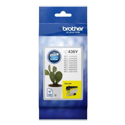 Brother LC436Y Original Inkjet Ink Cartridge - Single Pack - Yellow - 1 Pack