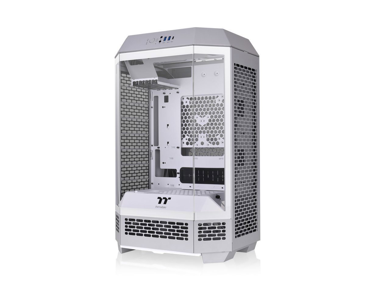 Thermaltake Tower 300 Limestone Micro-ATX Case; 2X140MM CT Fan Included; Support Up To 420MM Radiator; Horizontal Display Capable With Optional Chassis Stand Kit/Optional LCD Kit; Ca-1Y4-00Siwn-00