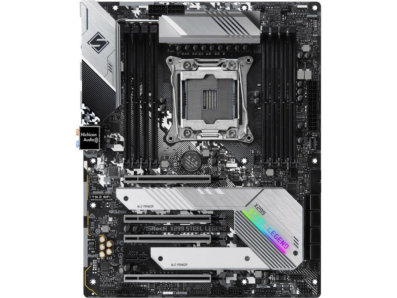 ASRock X299 Steel Legend Lga 2066 Intel X299 Sata 6Gb/s Atx Intel Motherboard