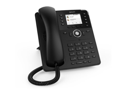Snom D735 VoIP/SIP Phone, 12-Lines, 2 x Gigabit Ports, PoE, 2.7-inch Greyscale LCD Display (Black)