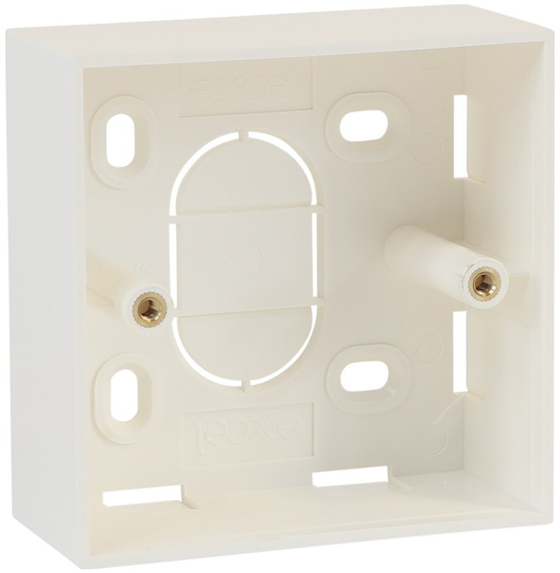 Excel Single Gang 37mm Deep Back Box