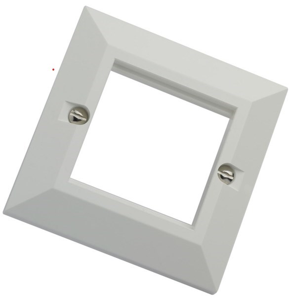 Excel Single Gang Faceplate Bevelled