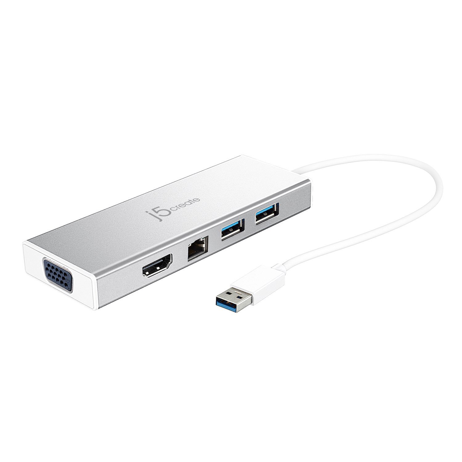 J5create Usb3.0 Mini Dock Hdmi &Amp; Vga Dual Display/Gigabit Ethernet/USB Hub