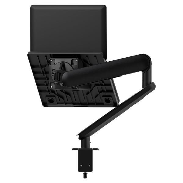 Atdec Ora High-Performance Dynamic Monitor Arm With Laptop Tray. Up To 18" Laptops, Max Load 7KG, F-Clamp Desk Fixing. Black
