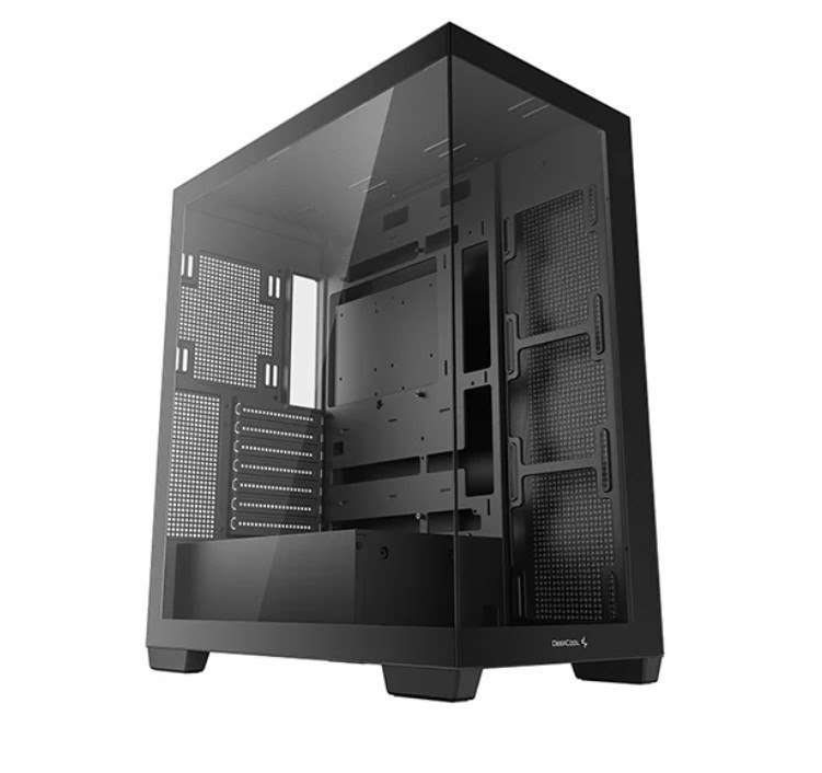 Deepcool CG580 Panoramic Atx Mid-Tower Case, Support Up To 2X 360MM Radiators And 9 X120MM Fans, Front 2X Usb3.0, And Audio I/O Panel