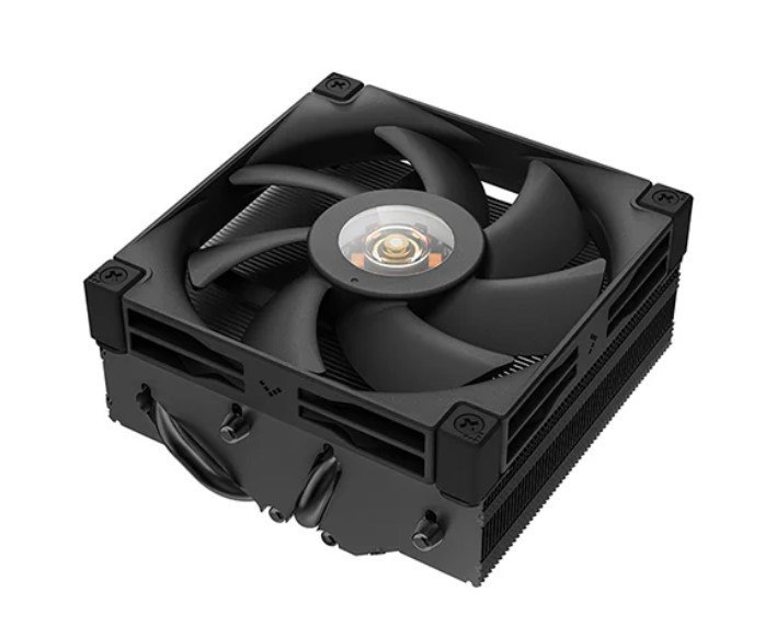 DeepCool An400 Black Top Flow Low-Profile Air Cooler, 150W Cooling Power, 4 Heat Pipe, Full Itx Motherboard Compatibility, Intel Lga1700/1200/1151/115