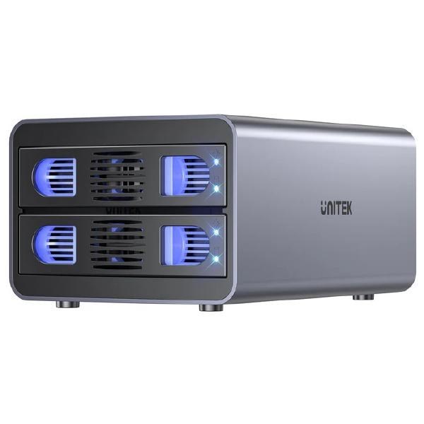 Unitek Usb3.2 Type-C 10Gb/Sata 2 Bay Sata HDD Raid Enclosure