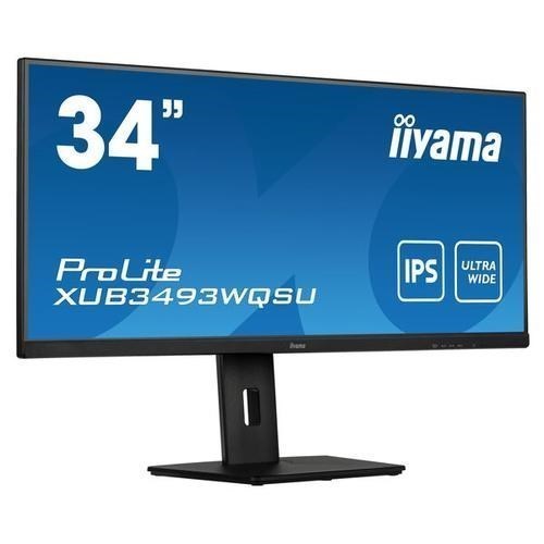 iiyama ProLite XUB3493WQSU-B6 computer monitor 86,4 cm (34") 3440 x 1440 Pixels UltraWide Quad HD LED Zwart