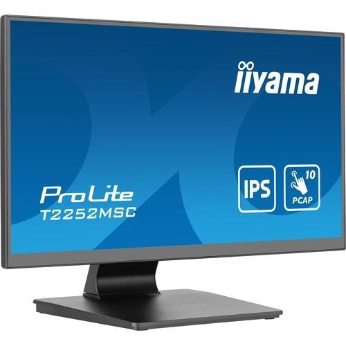 iiyama ProLite T2252MSC-B2 computer monitor 54,6 cm (21.5") 1920 x 1080 Pixels Full HD LCD Touchscreen Zwart