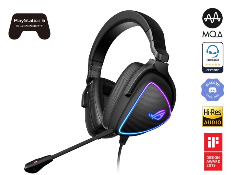 Asus ROG Delta S Wired Over-the-head Stereo Gaming Headset - Black