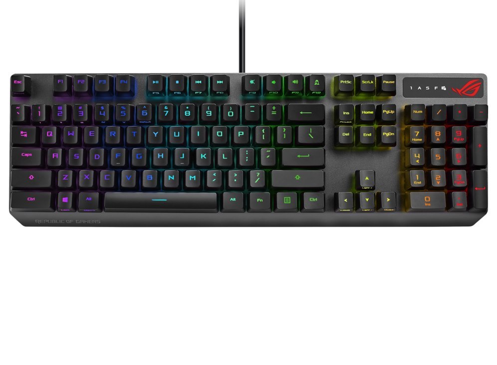 Asus Xa05 Rog Strix Scope Rx/Bl/Us Gaming Keyboard, 100% TKL, Rog RX Optical Mechanical Switches For FPS Gamers, All-Round RGB Illumination