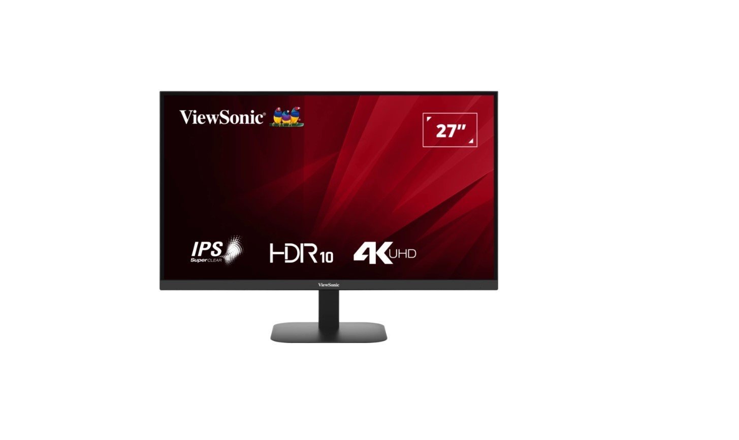 ViewSonic 27' 4K SuperClear Ips Va2708-4K, HDR10, 2X Hdmi And DP X1, Eye Pro Tech.Seamless, Vesa 75, Eco Mode, Joy Key Rear, Office Monitor