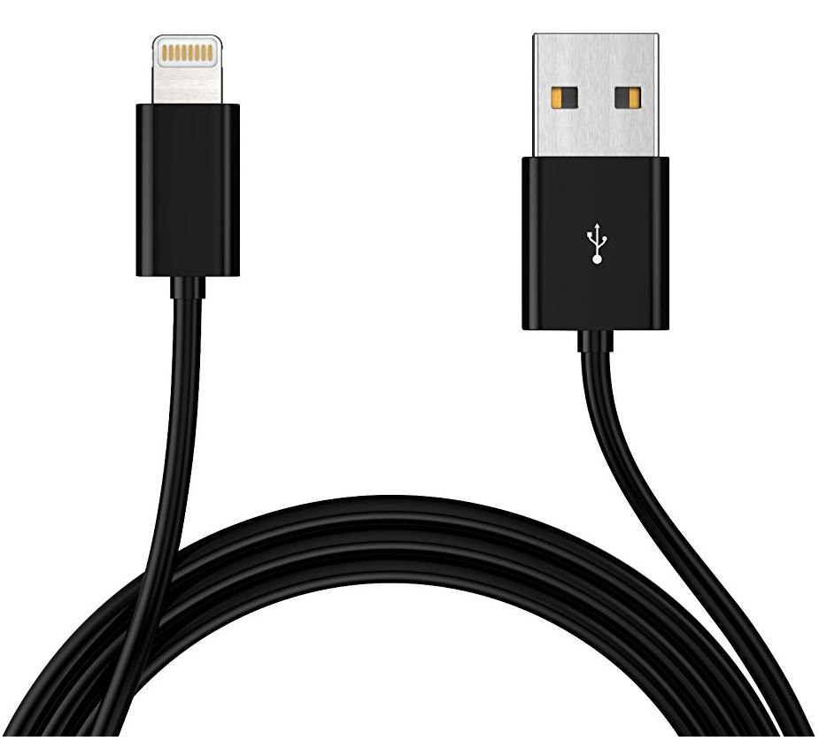 Astrotek 2M Usb Lightning Data SYNC Charger Black Cable For iPhone 6S 6 Plus 5 5S iPad Air Mini iPod