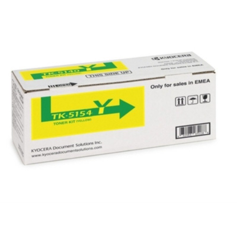 Kyocera TK-5154Y Yellow Toner Kit (10,000 Yield @ Iso)