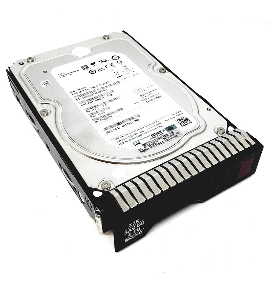 HPE 6 TB Hard Drive - 3.5" Internal - SAS (12Gb/s SAS)