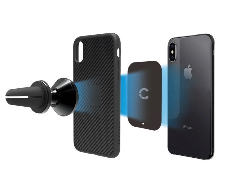 Cygnett Magnetic Car Vent Mount - Black (Cy2377acven), 360° Rotation, Strong Magnetic Hold, MagSafe Vent Mount, Quickly And Securely Holds