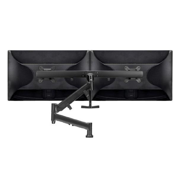 Atdec Desk Mount for Monitor, Display Screen, Curved Screen Display, Flat Panel Display - Black - Landscape/Portrait