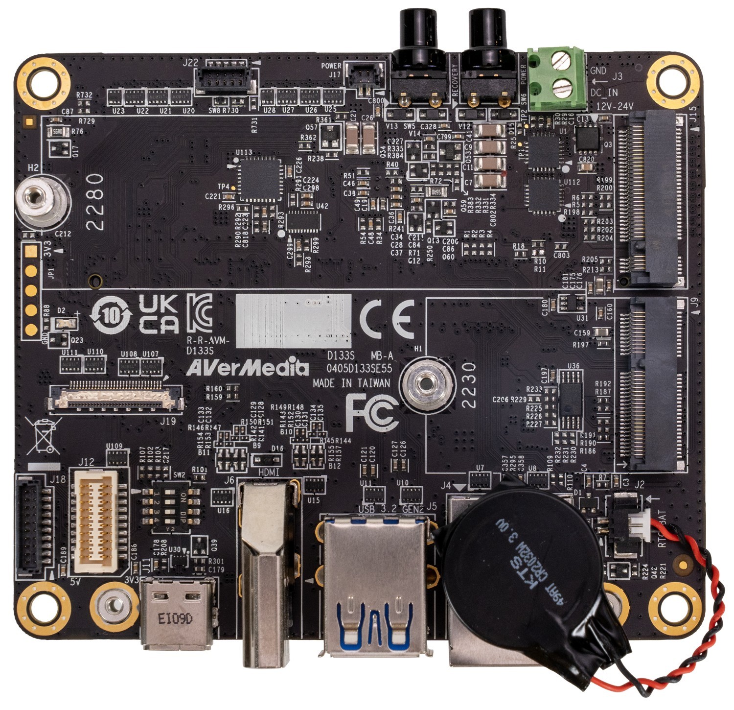 AVerMedia D133S Carrier Board For Nvidia Jetson Agx Orin NX & Agx Orin Nano