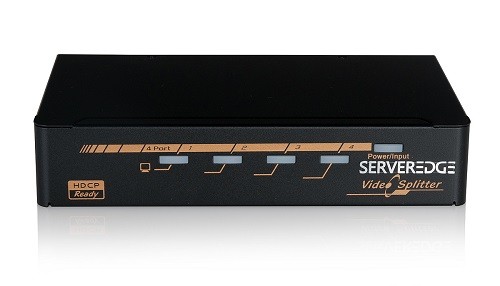 Serveredge 4Port Hdmi Video Splitter With Signal Auto Detect & HDCP Compliant