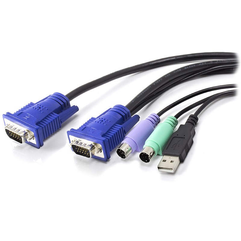 Serveredge 3M 3In1 KVM Cable Ps2usb & Vga Suitable For Serveredge LCD KVM Console Drawers