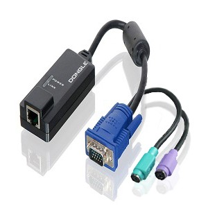 Serveredge PS2 CAT5e/CAT6 Dongle For LCD KVM Rack Drawer Vga/Ps2