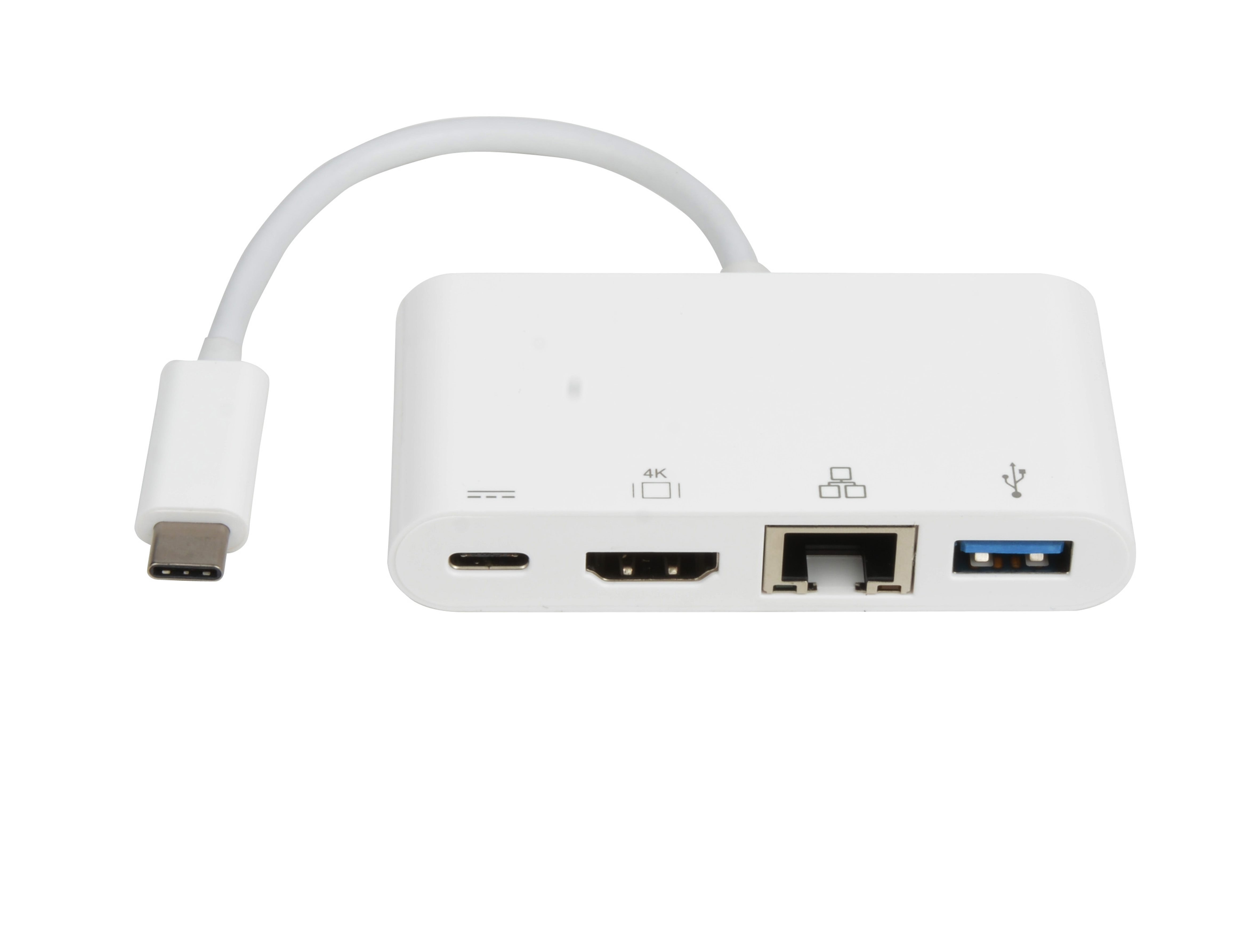 8Ware Usb Type-C To Usb 3.0, Gigabit Ehternet, Hdmi &Amp; Type-C Charging Adapter