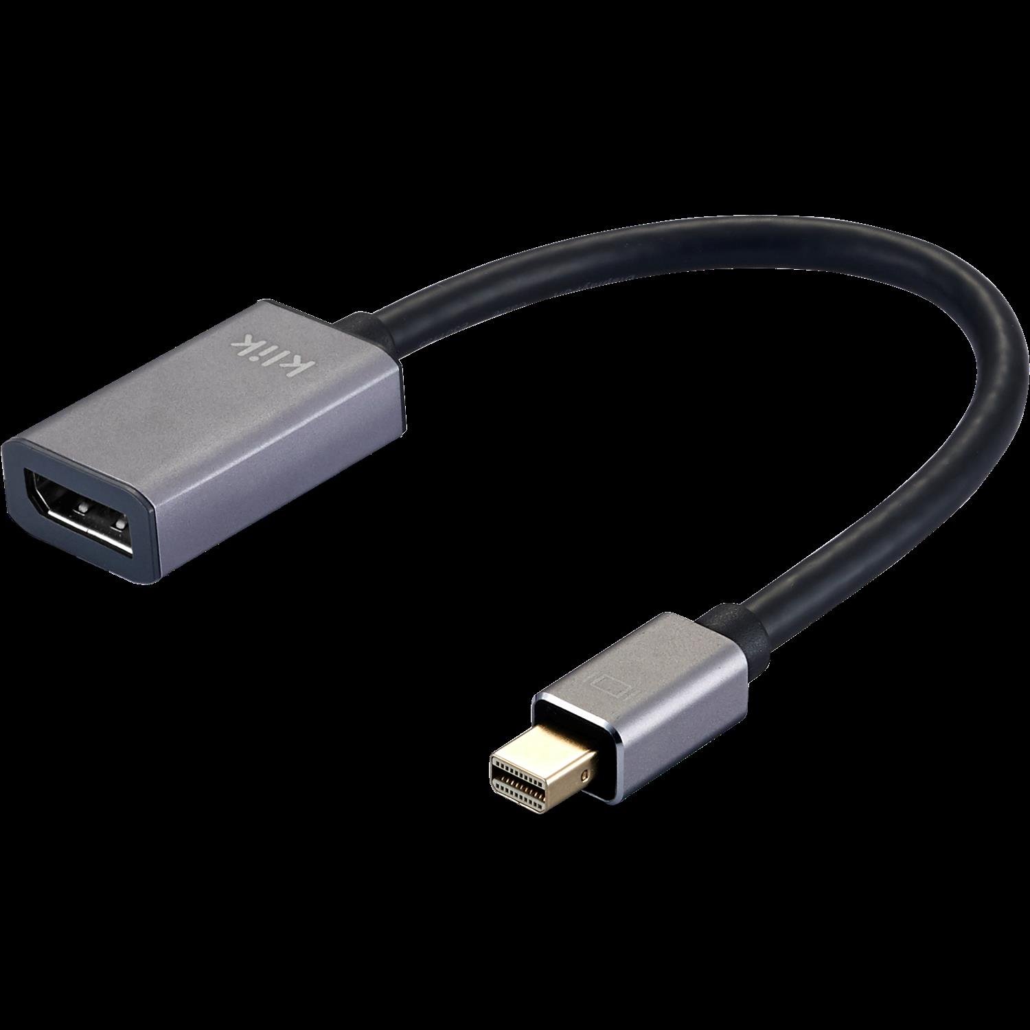 Klik 20CM Mini DisplayPort Male To DisplayPort Female Adapter