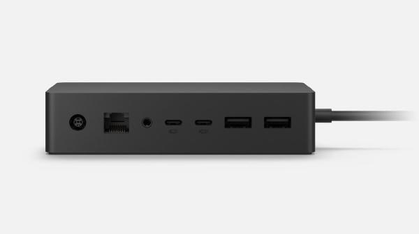 COM Surface Dock 2 USB Type C (2), USB 3.0 (4), Audio Out (1), RJ45 (1)