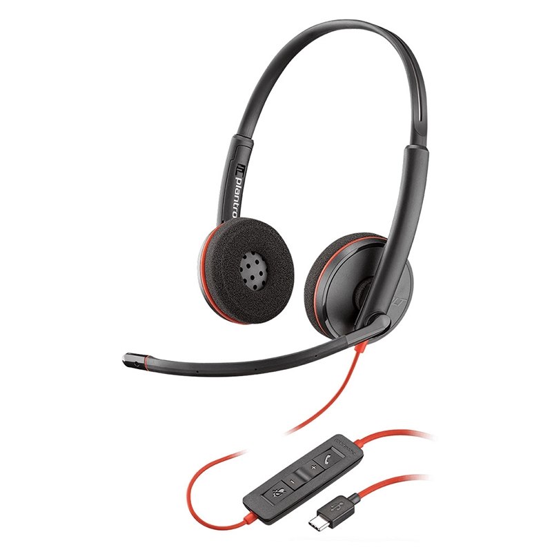 Plantronics Blackwire C3220 Stereo UC USB-C Headset