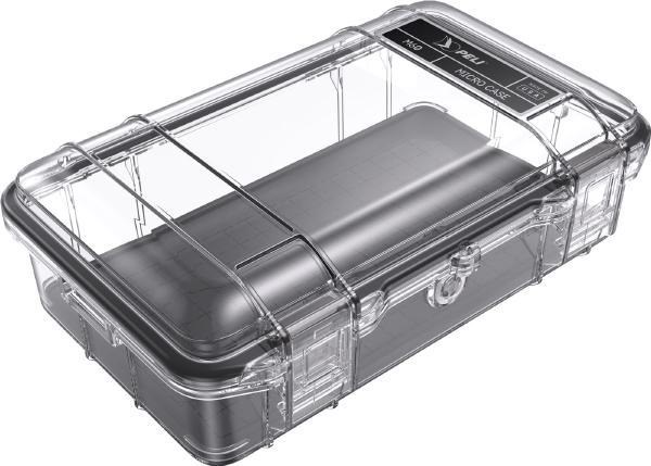 Pelican M60 Waterproof Hard Micro Clear Case With Black Liner