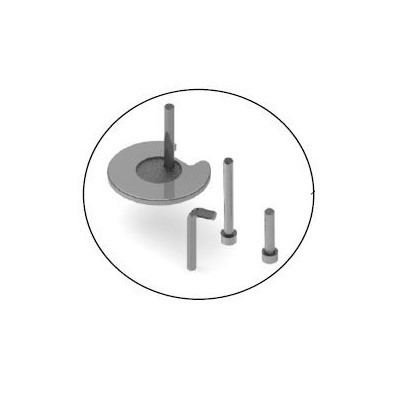 HUMANSCALE MOUNT BOLT THROUGH PLATE M2.1/M8.1/M10 Humanscale Bolt Through Conversion Plate & Bolt to suit M2.1, M8.1 and M10 monitor arms ** Add-on bolt through kit for M2.1 single **