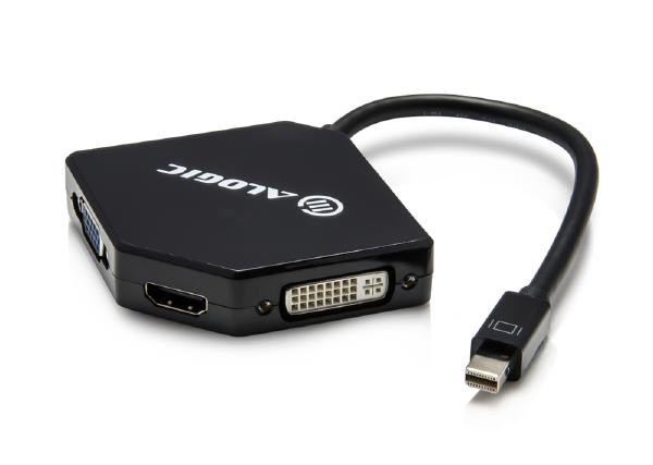 Alogic 3 In1 Mini Displayport To HDMI / DVI / VGA Adapter Male To 3 Female