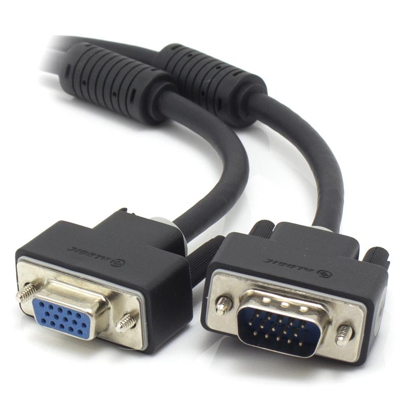 ALOGIC 3m Premium Shielded HD15 M/F Monitor Extension cable