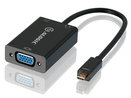 ALOGIC 15cm Micro HDMI to VGA Adapter With 3.5mm Audio