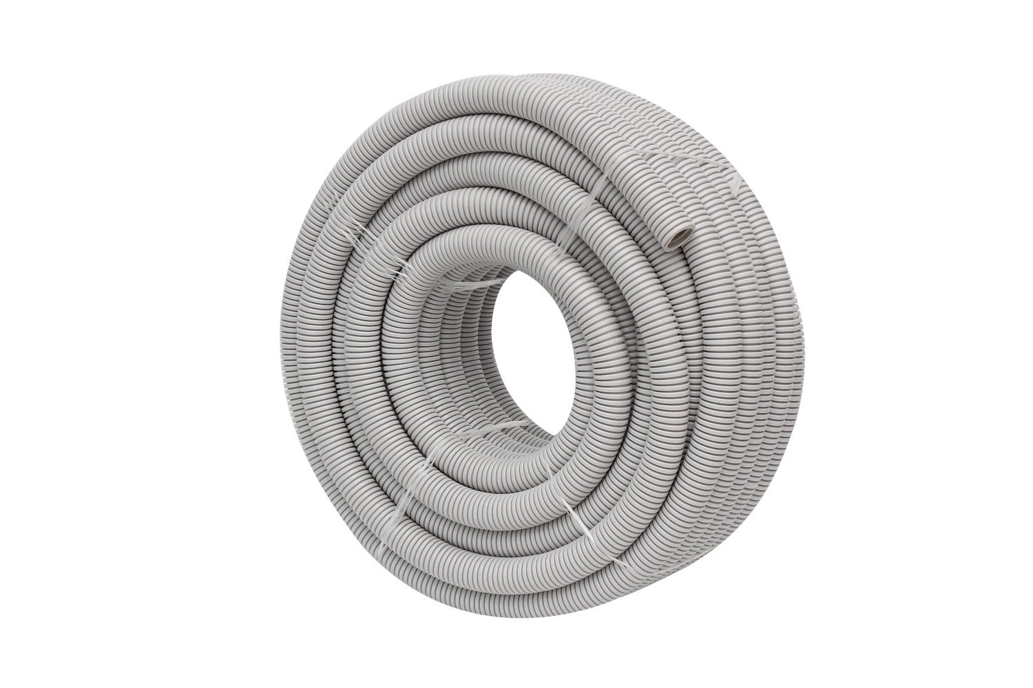 4Cabling 4C | 20MM Corrugated Conduit Medium Duty Grey 25 Meter/Roll