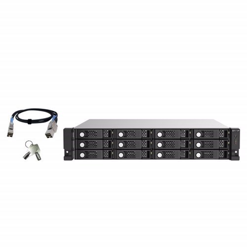 Qnap Tl-R1220sep-Rp, 12 Bay Sas 12G Expansion, SFF-8644 Saswide Port(4), Rpsu, 5YR WTY