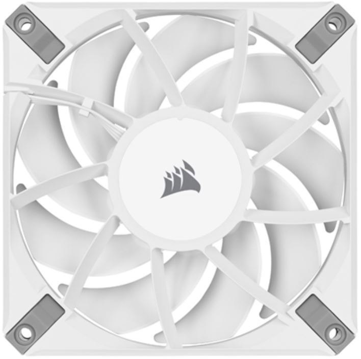 Corsair Af Elite Series, Af120 Elite White, 120MM Fluid Dynamic Fan With AirGuide, Single Pack